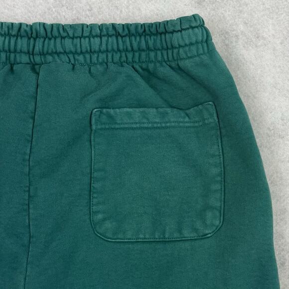 Civil Regime Redeemed Sweatpants Mens M Teal Green Cotton Embroidered Joggers - Picture 11 of 14